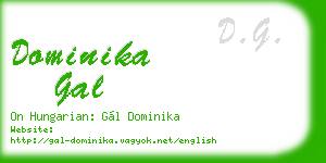 dominika gal business card